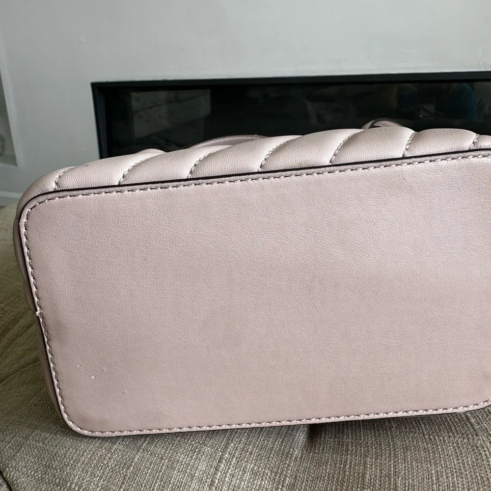 Michael Kors Light Pink Quilted Crossbody Bag